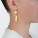 Spire iii gold earrings