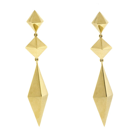 Spire iii gold earrings