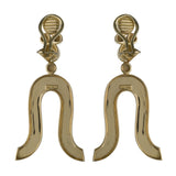 LYRE gold earring