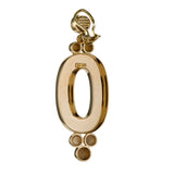 OVAL gold earring