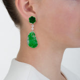 TIGER IV jade earrings