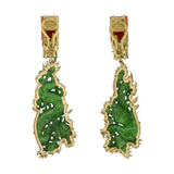 DRAGON VI jade earrings