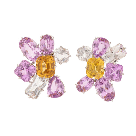 PALA VII danburite and kunzite earrings