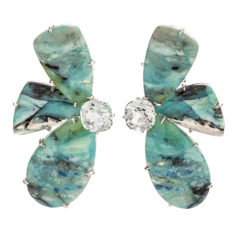 burst iv opal earrings