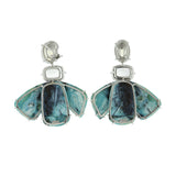 dragonfly v opal earrings