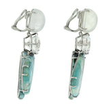 dragonfly v opal earrings