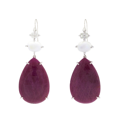 FLAPPER IV ruby earrings