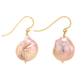 Mauve I pearl earrings