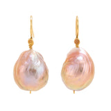 Mauve I pearl earrings