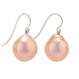 Pink I pearl earrings