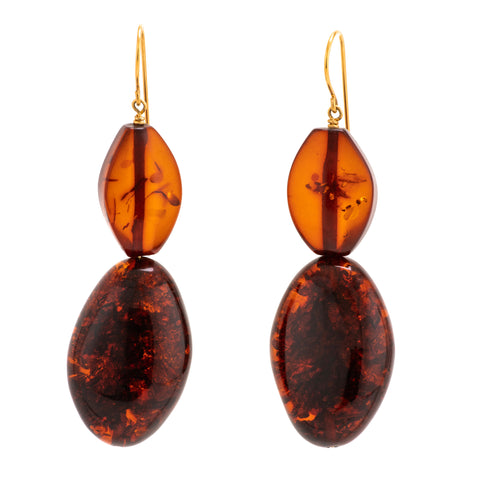 BALTIC II amber earrings