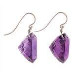 Round I amethyst earrings