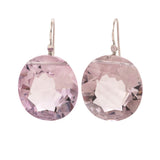 OVAL I amethyst earrings