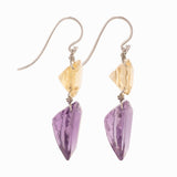 Tear ii amethyst beryl earrings