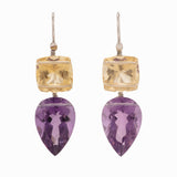 Tear ii amethyst beryl earrings
