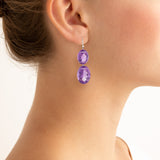 Rockstar ii amethyst earrings