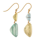 Gemini ii aquamarine earrings