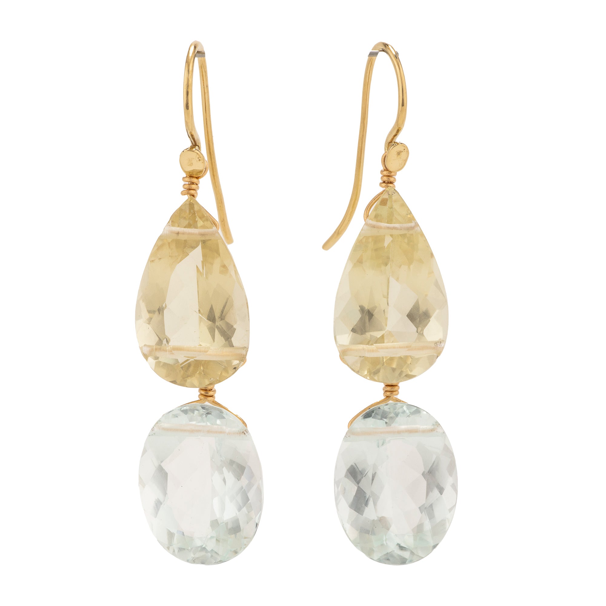 Jester II aquamarine earrings
