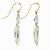 Spike ii aquamarine earrings