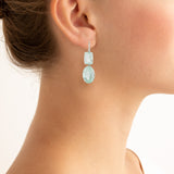 Flip ii aquamarine earrings