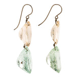 OVAL II aquamarine earrings