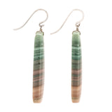 Saturn i chalcedony earrings