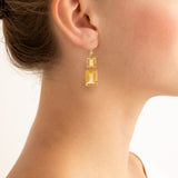 Flapper II citrine earrings