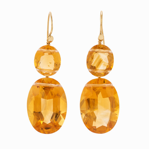 Jeanne II citrine earrings