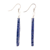Swan ii lapis earrings