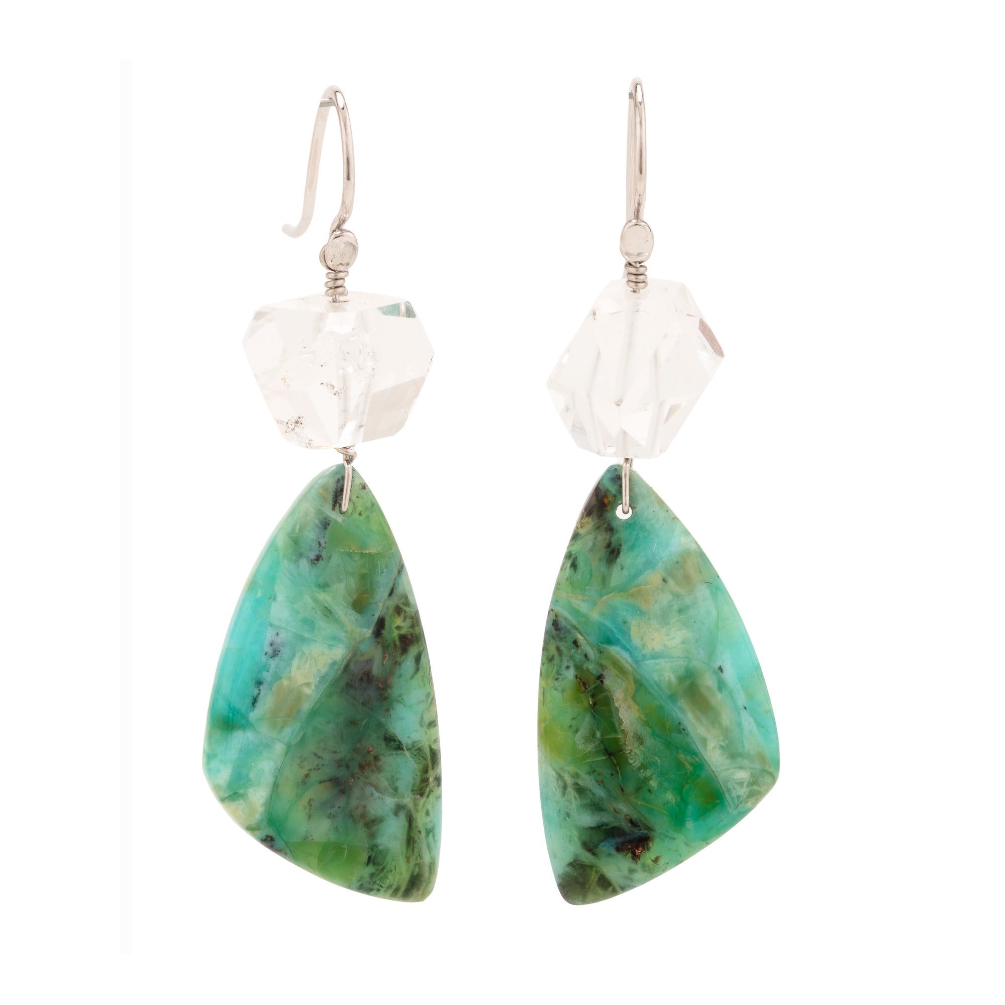 Dragonfly ii opal earrings
