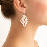 LATTICE I pearl earring