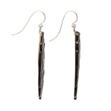 Black lattice I mother of pearl earring