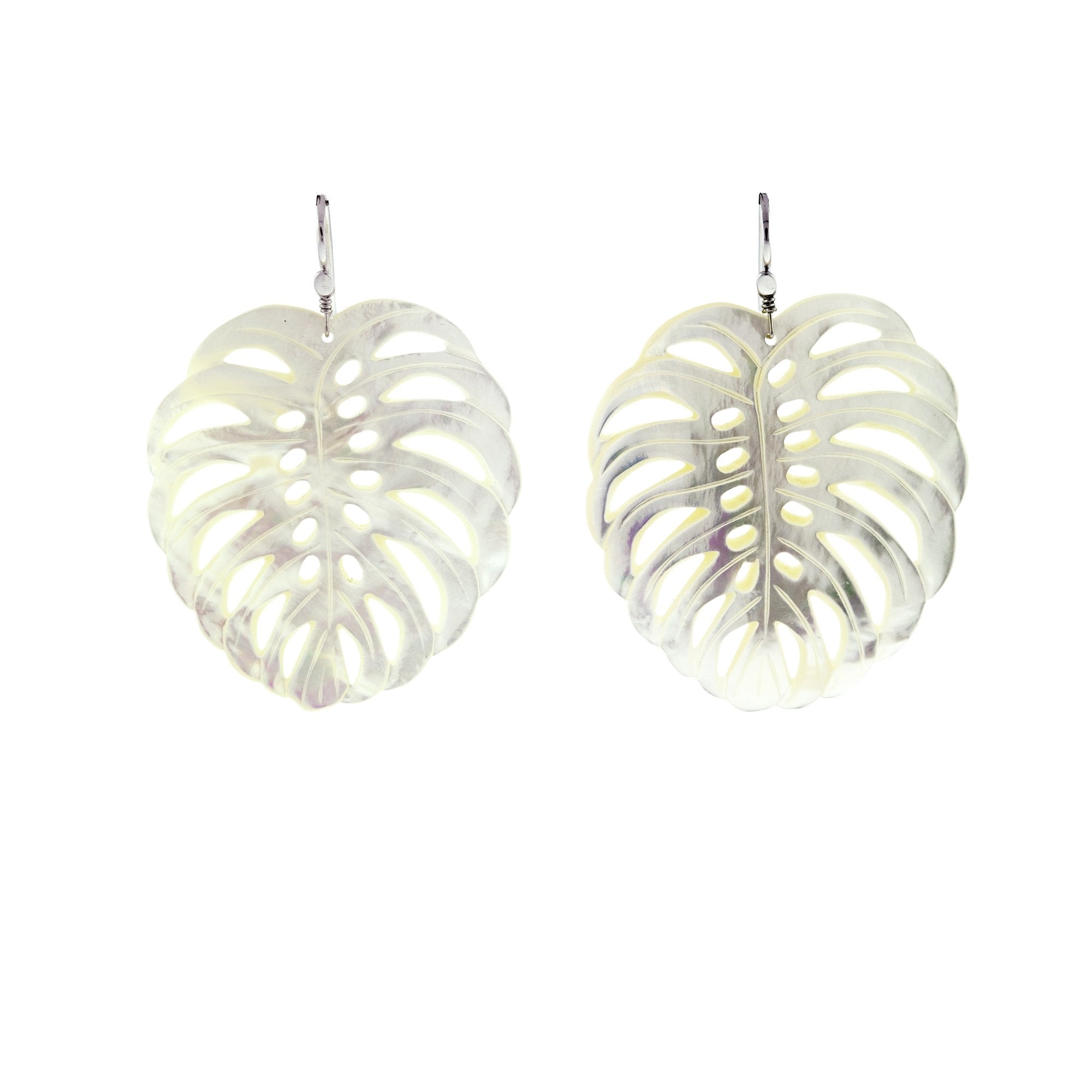 frond I pearl earrings