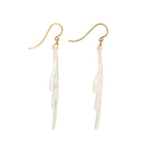 Dragonfly I mother of pearl earring