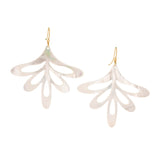Dragonfly I mother of pearl earring