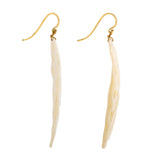 CARVED I pearl earring