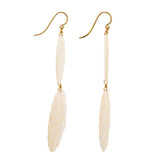 Lattice ii mother of pearl earring
