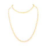 Open gold link necklace
