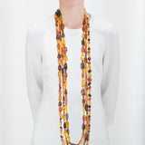 Rope 59 amber necklace