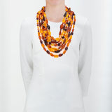 Rope 59 amber necklace
