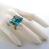 GREEK I aquamarine ring